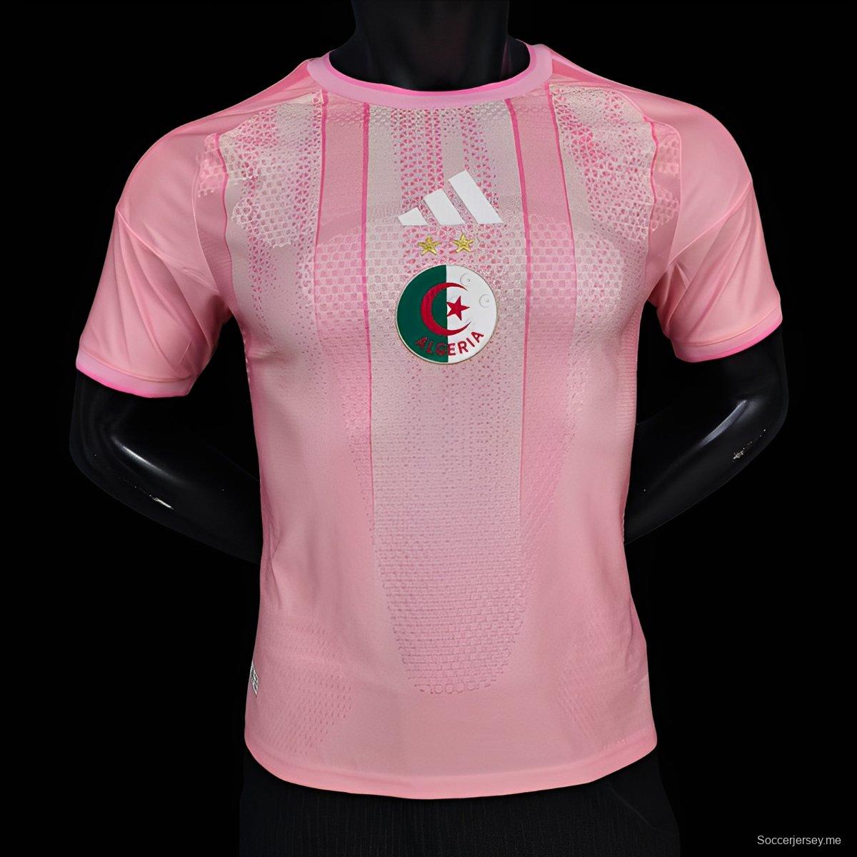 إصدار اللاعب 2026 قميص الجزائر الوردي 2026