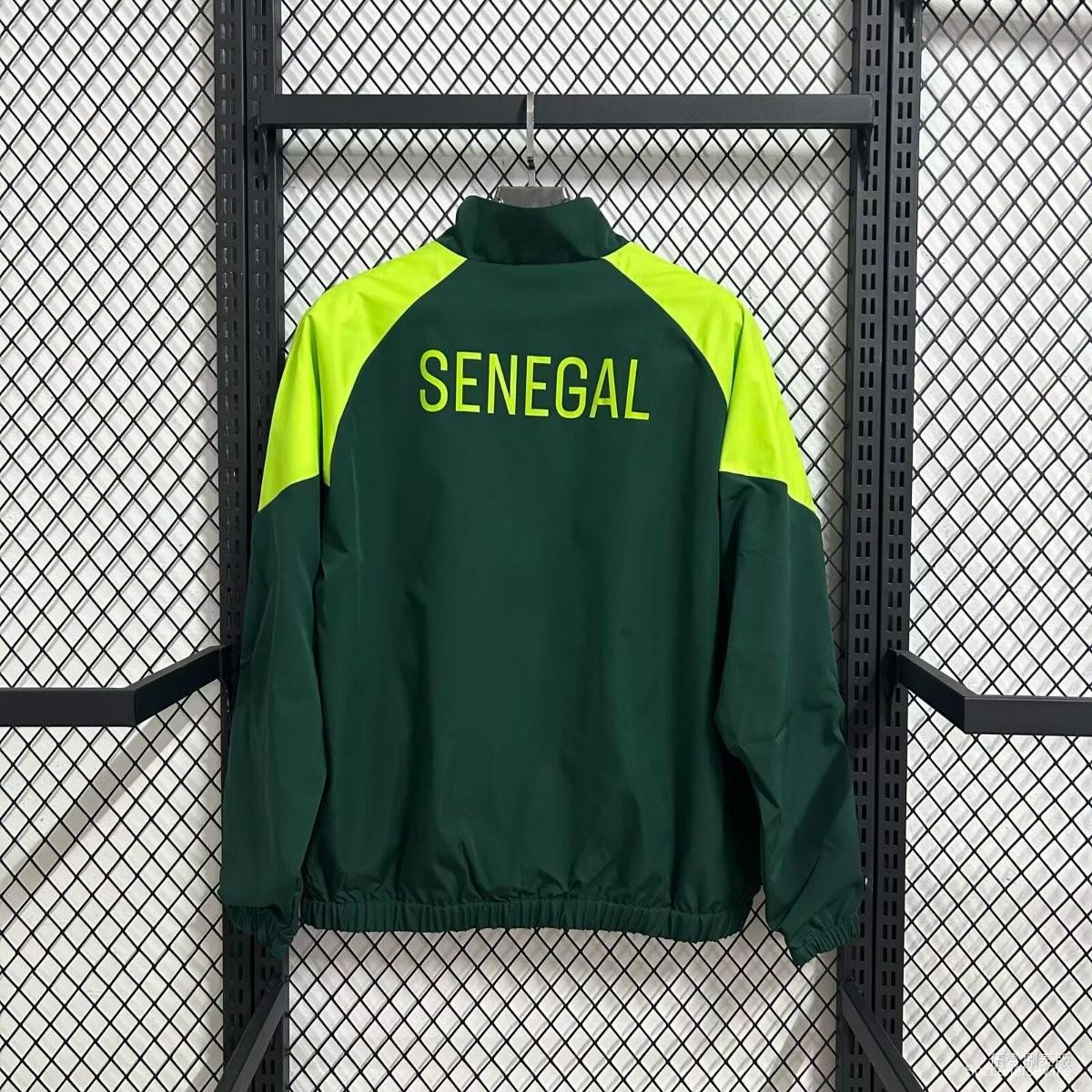 2026 السنغال سترة واقية من الرياح خضراء بسحاب كامل