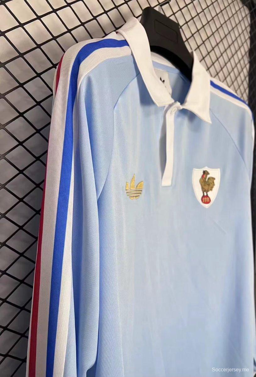 2026 قميص رياضي طويل الأكمام من Adidas FFR Crunch Rugby بمناسبة مرور 120 عامًا