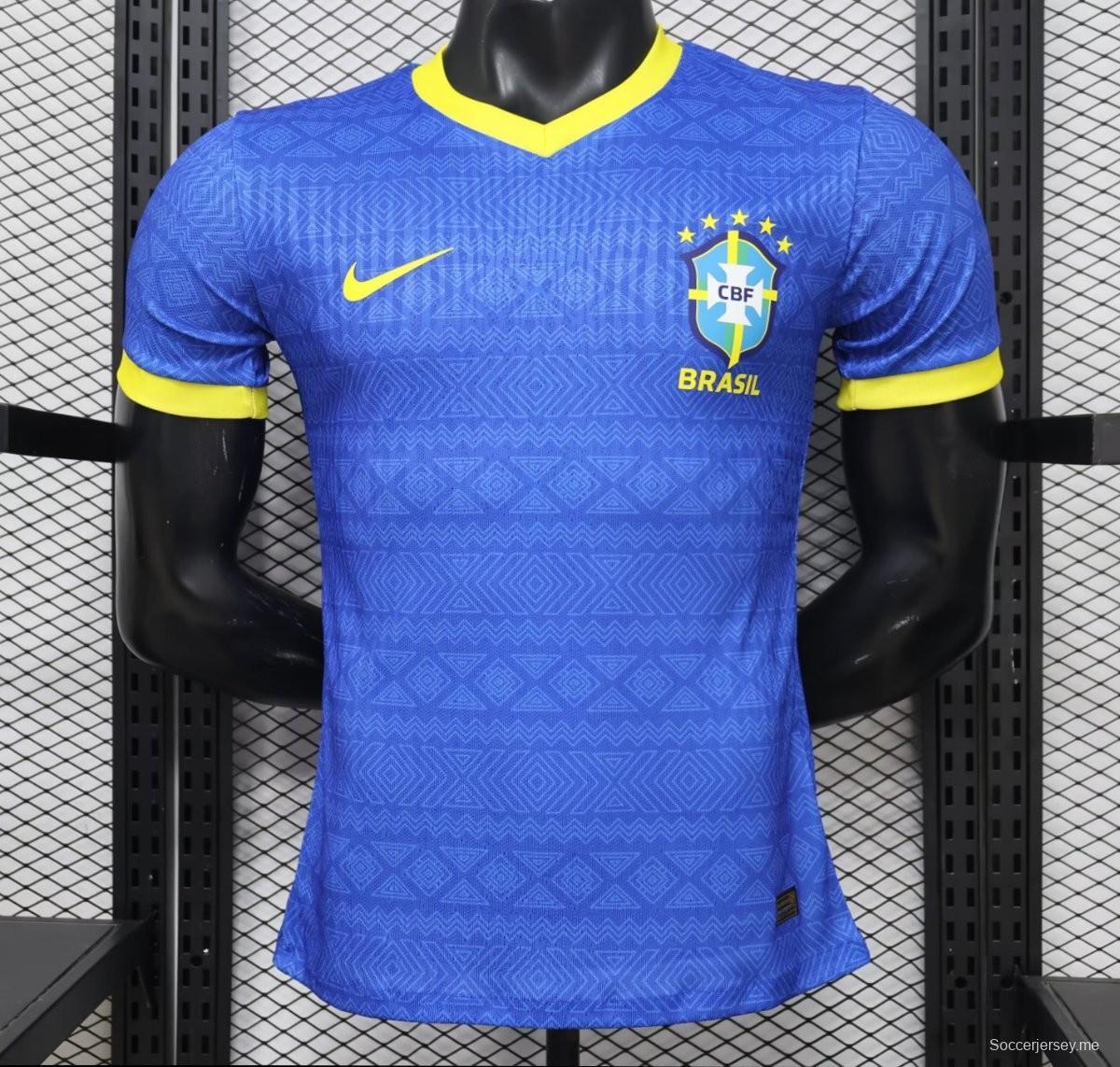 لاعب إصدار 2026 البرازيل قميص أزرق خاص