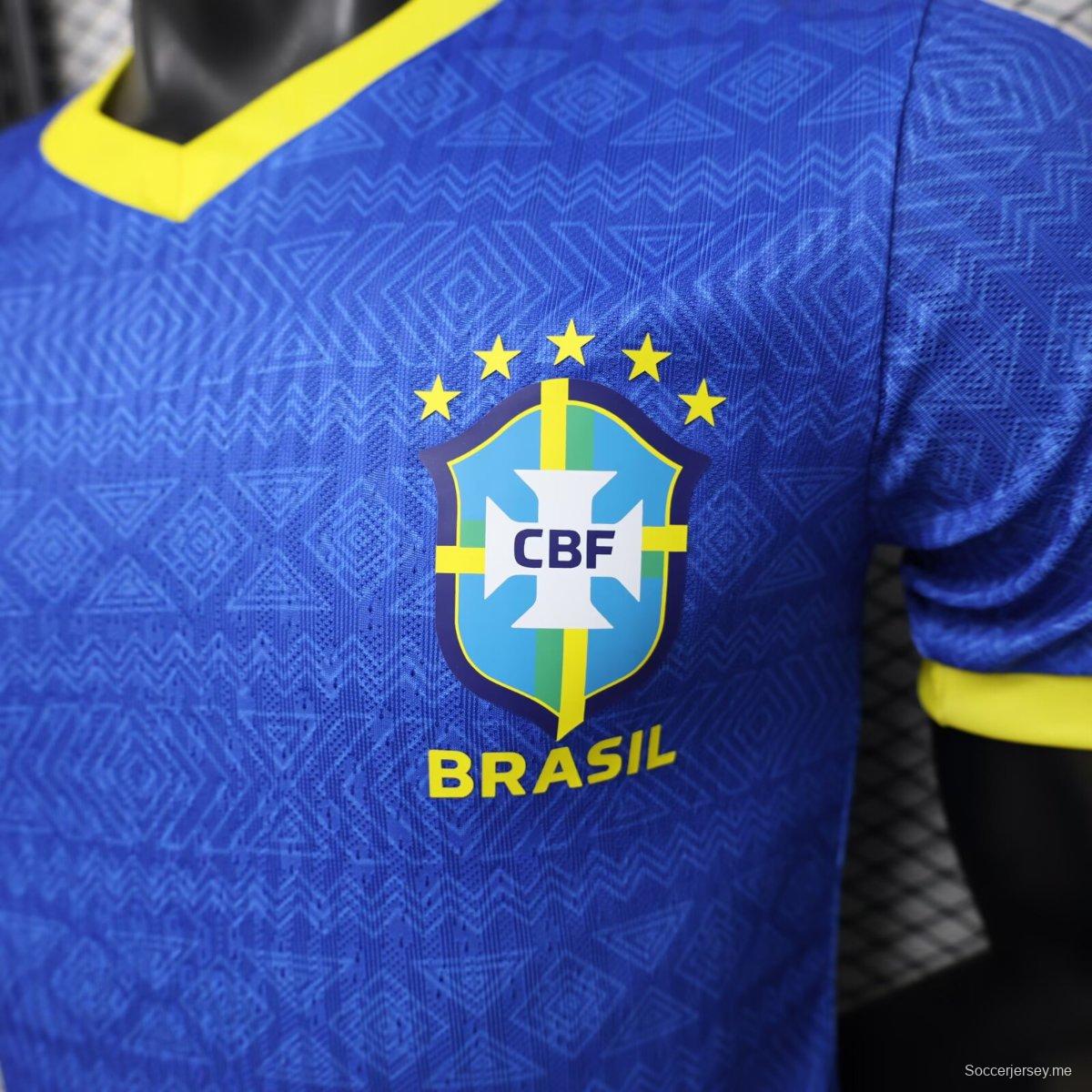 لاعب إصدار 2026 البرازيل قميص أزرق خاص