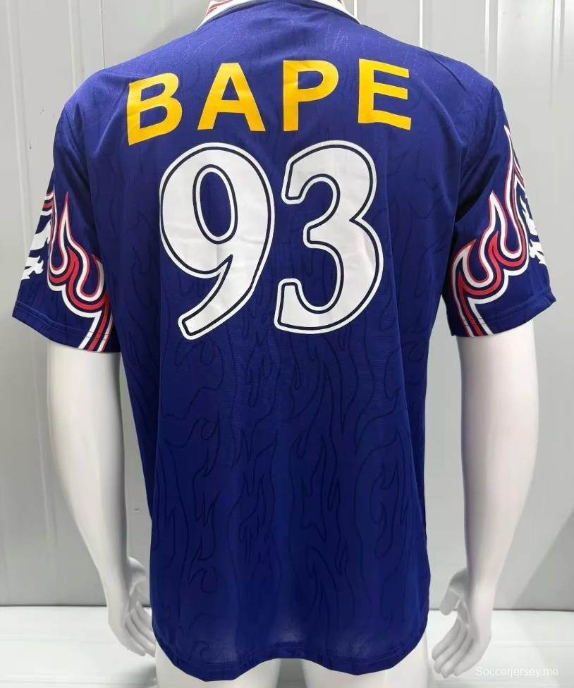 2026 قميص "A Bathing Ape BAPE" × Adidas باللون الأزرق الناري