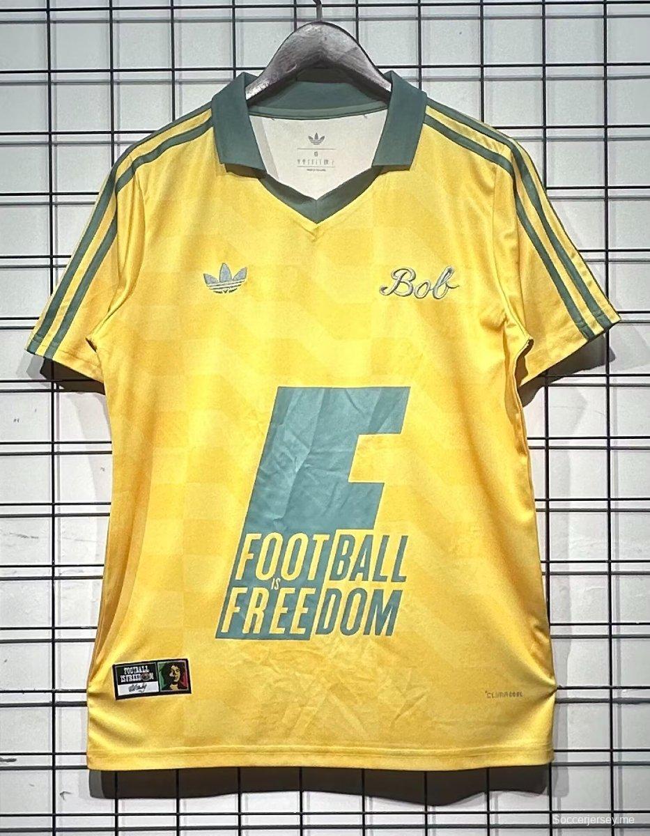 2026 قميص أديداس بوب مارلي أوريجينالز الأصفر