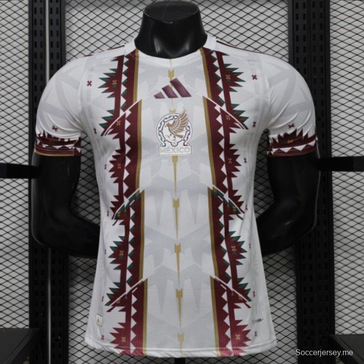 قميص اللاعب خارج الملعب، الإصدار الخاص 2026، المكسيك الأبيض